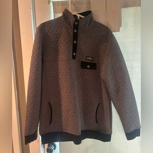 Women's Gray Quilted Pullover
